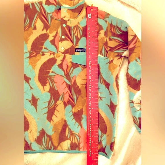 Patagonia Dancing Feathers Synchilla Qtr Snap - L - Picture 11 of 12